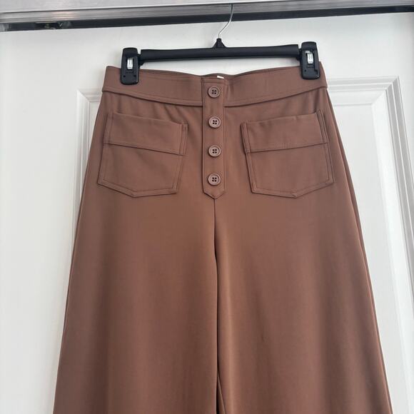 HALARA High Waisted Button Multiple Pockets Straight Leg Casual Pants - Picture 9 of 9